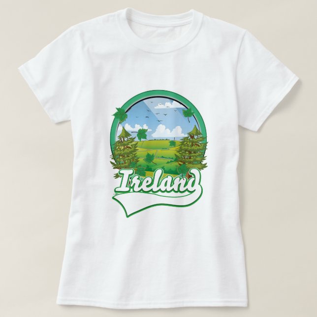 T-shirt logo de voyage Irlande (Design devant)