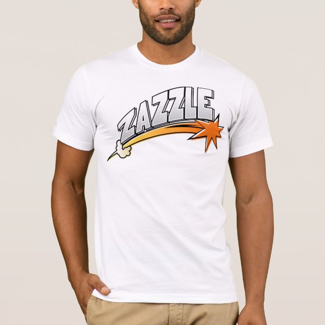 T-shirt Logo de Zazzle (style de bande dessinée) (Devant)