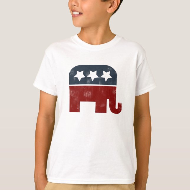 T-shirt Logo d'éléphant GOP (Devant)