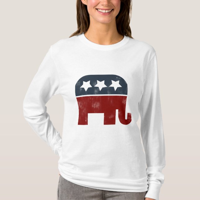 T-shirt Logo d'éléphant GOP (Devant)