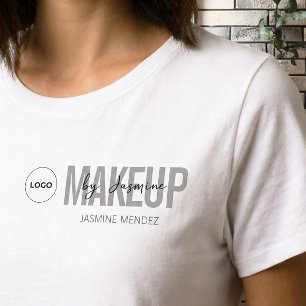 T-shirt Logo d'employé du personnel d'artiste en maquillag