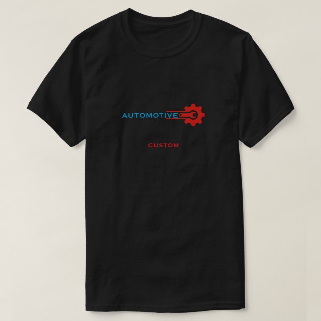 T-shirt Logo d'engrenage automobile (Design devant)