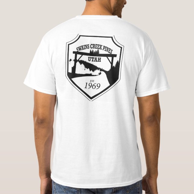 T-shirt Logo d'entrée - Logo noir - Retour (Dos)