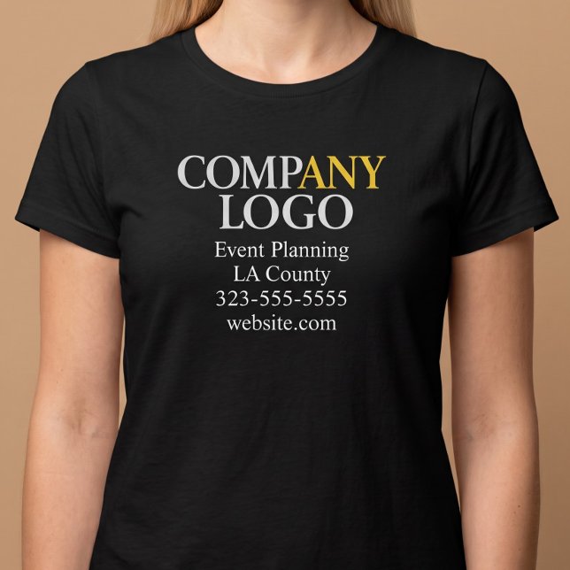 T-shirt Logo d'entreprise commercial (Créateur téléchargé)