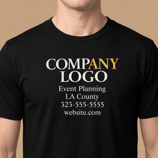 T-shirt Logo d'entreprise commercial (Créateur téléchargé)