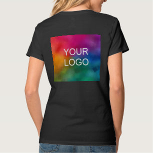 T-shirt Logo d'entreprise Élégant Modèle moderne Noir