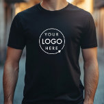 T-shirt Logo d'entreprise Employé de marque de l'entrepris<br><div class="desc">A simple custom black business template dans un style minime moderne which can be easily updated with your logo company. If you need any help personalizing this product,  please contact me using the message button below and I'll be happy to help.</div>