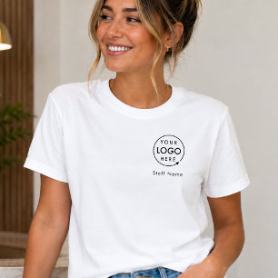 T-shirt Logo d'entreprise Employé Personnel Nom Marque de 