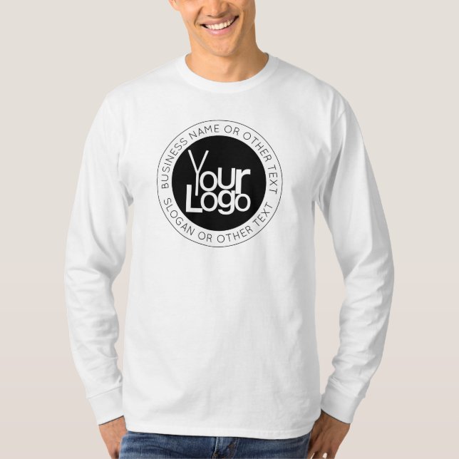 T-shirt Logo d'entreprise et texte moderne simple modifiab (Devant)
