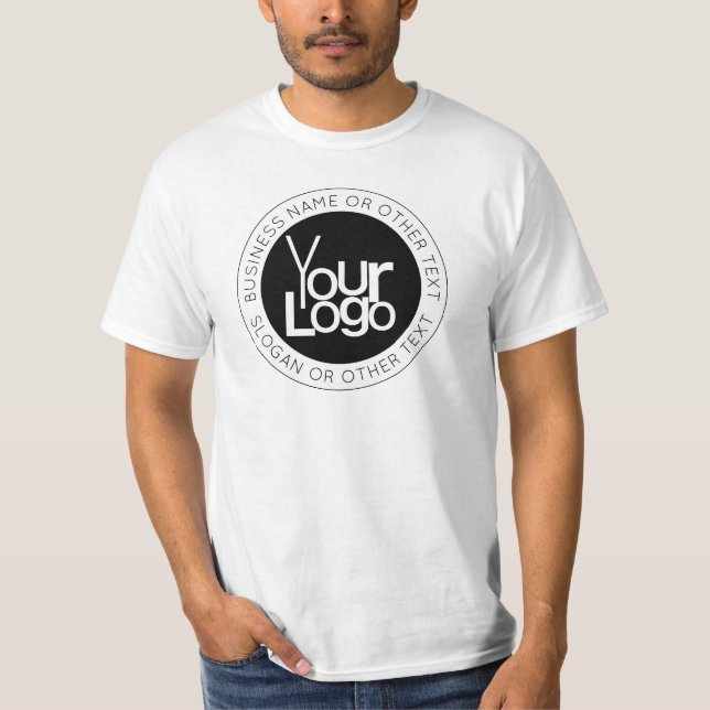 T-shirt Logo d'entreprise et texte moderne simple modifiab (Devant)