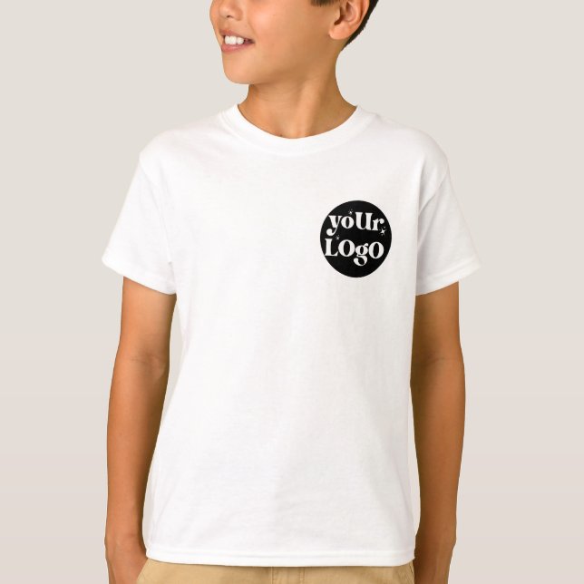 T-shirt Logo D'Entreprise Marqué Avant Et Arrière (Devant)