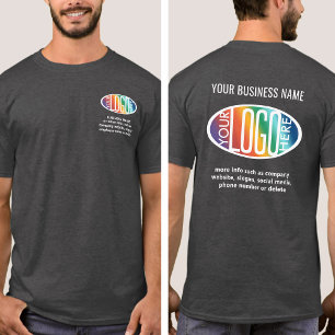 T-shirt Logo d'entreprise moderne imprimé personnalisé ava