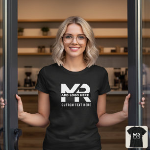 T-shirt Logo d'entreprise moderne minimal personnalisé pou