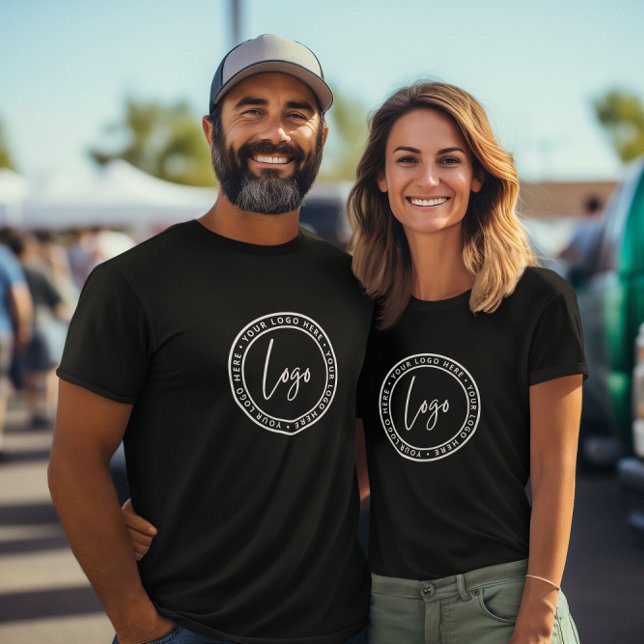 T-shirt Logo d'entreprise personnalisé Marque du personnel (Add your business logo to the front, add any business details to the back(name, address, tagline))