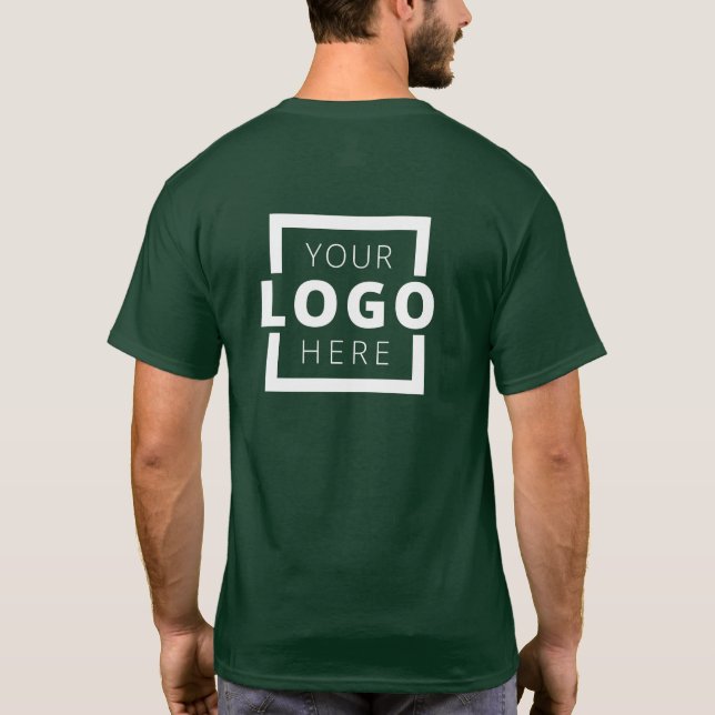 T-shirt Logo d'entreprise personnalisé Uniforme employé (Dos)