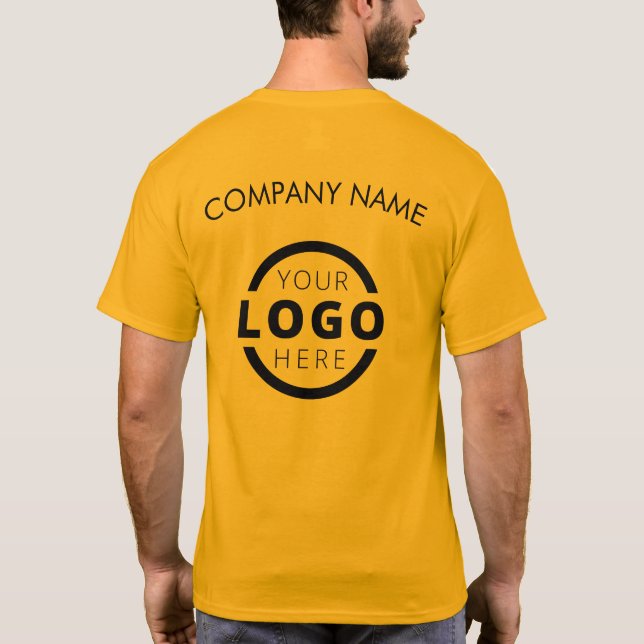 T-shirt Logo d'entreprise personnalisé Uniforme employé (Dos)