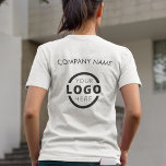 T-shirt Logo d'entreprise personnalisé Uniforme employé<br><div class="desc">Faites la promotion de votre entreprise sur votre t-shirt, où que vous alliez. Créez votre propre t-shirt personnalisé avec le logo de votre entreprise. L'impression peut être placée sur l'avant, la zone de poche et l'arrière. Porter des t-shirts promotionnels avec votre logo d'entreprise lors de salons professionnels et d'autres événements...</div>