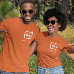 T-shirt Logo d'entreprise personnalisé Uniforme employé<br><div class="desc">Faites la promotion de votre entreprise sur votre t-shirt, où que vous alliez. Créez votre propre t-shirt personnalisé avec le logo de votre entreprise. L'impression peut être placée sur l'avant, la zone de poche et l'arrière. Porter des t-shirts promotionnels avec votre logo d'entreprise lors de salons professionnels et d'autres événements...</div>