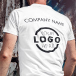 T-shirt Logo d'entreprise personnalisé Uniforme employé<br><div class="desc">Faites la promotion de votre entreprise sur votre t-shirt, où que vous alliez. Créez votre propre t-shirt personnalisé avec le logo de votre entreprise. L'impression peut être placée sur l'avant, la zone de poche et l'arrière. Porter des t-shirts promotionnels avec votre logo d'entreprise lors de salons professionnels et d'autres événements...</div>
