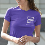 T-shirt Logo d'entreprise personnalisé Uniforme employé<br><div class="desc">Faites la promotion de votre entreprise sur votre t-shirt, où que vous alliez. Créez votre propre t-shirt personnalisé avec le logo de votre entreprise. L'impression peut être placée sur l'avant, la zone de poche et l'arrière. Porter des t-shirts promotionnels avec votre logo d'entreprise lors de salons professionnels et d'autres événements...</div>