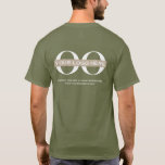 T-shirt Logo d'entreprise Personnel personnalisé Société<br><div class="desc">Modèle d'entreprise simple et neutre dans un style minimaliste moderne avec modèle facile à mettre à jour pour le logo de votre entreprise. Logo de l'entreprise à l'avant gauche; logo de la grande entreprise et texte personnalisé à l'arrière. Conçu avec une image de bannière de logo horizontal (2560 x 1440...</div>