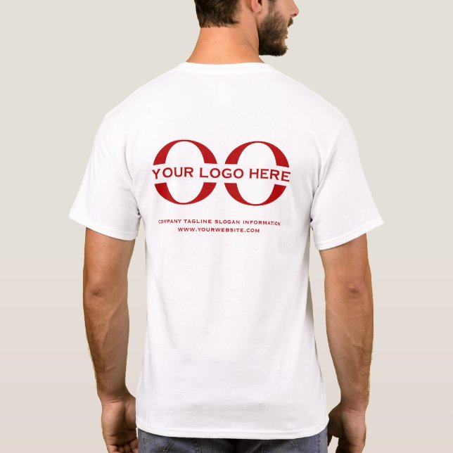 T-shirt Logo d'entreprise Personnel personnalisé Société (Dos)