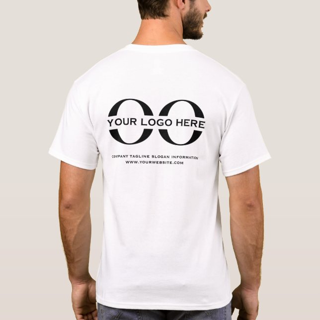 T-shirt Logo d'entreprise Personnel personnalisé Société (Dos)