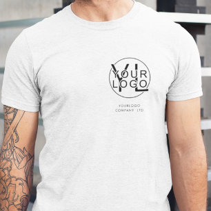 T-shirt Logo d'entreprise professionnelle simple Employé