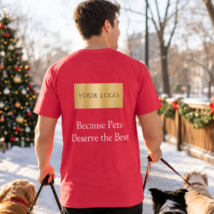 T-shirt Logo d'entreprise Promeneur de chien Staff Vêtemen
