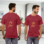 T-shirt Logo d'entreprise rouge<br><div class="desc">Un t-shirt rouge. Personnalisez et ajoutez le logo de votre entreprise, à la fois sur l'avant et sur l'arrière.</div>