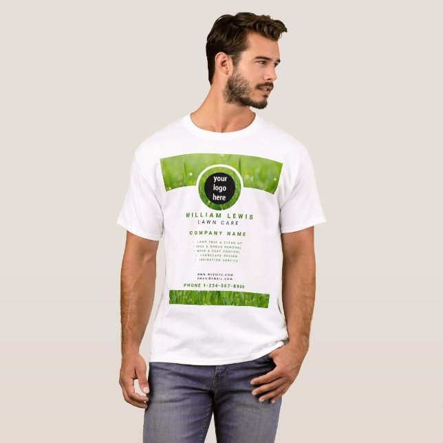 T-shirt Logo d'entreprise simple pour l'entretien de la pe (Devant entier)