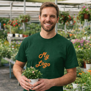 T-shirt Logo d'entreprise verte