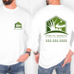 T-shirt Logo d'entretien de pelouse Professionnel Landscap<br><div class="desc">Montrez votre expertise avec notre T-shirt professionnel Landscaping Logo pour soins de la pelouse, conçu pour les professionnels de l'entretien de la pelouse, de l'aménagement paysager et du travail de cour. Doté d'un logo moderne personnalisable en noir et gris, ce T-shirt allie style et fonctionnalité pour donner à votre équipe...</div>
