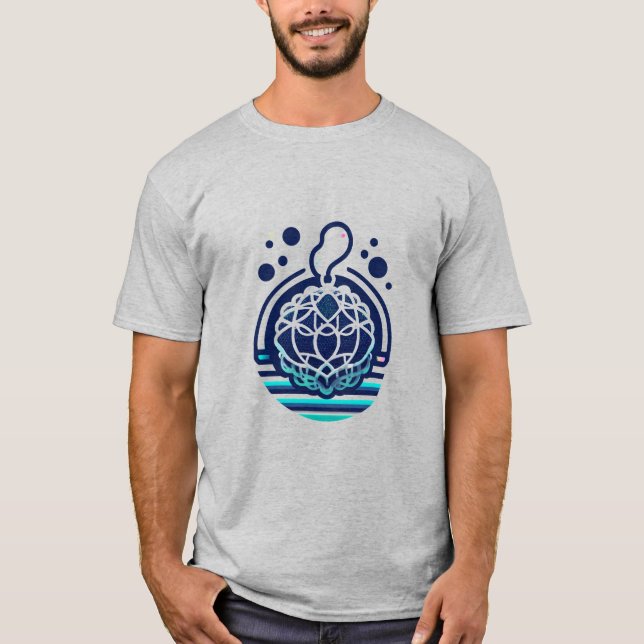 T-shirt Logo d'éponge à maille vive - Conception d'un auto (Devant)
