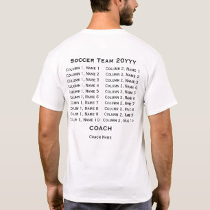 T-shirt Logo d'équipe sportive personnalisé, noms des joue