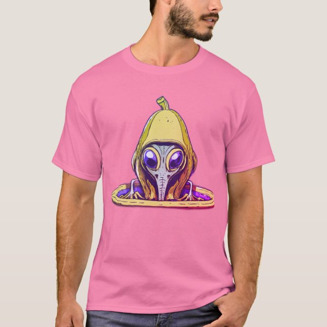 T-shirt Logo des Aliens mangeurs de bananes (Devant)