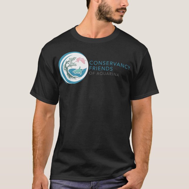 T-shirt Logo des amis de Conservancy Traitement horizontal (Devant)