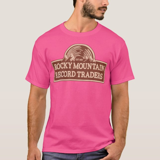 T-shirt Logo des commerçants de disques Rocky Mountain - L (Devant)