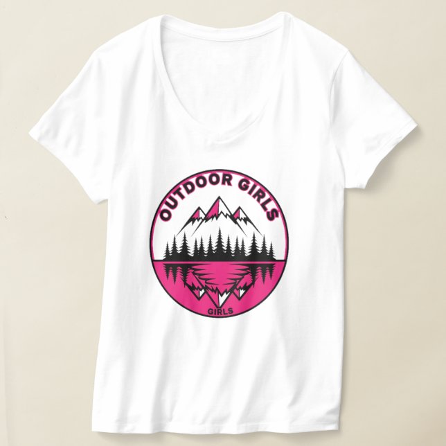 T-shirt Logo des filles de plein air (Poser)