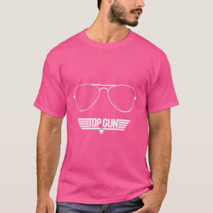 T-shirt Logo des Lunettes de soleil linéaires Top Gun