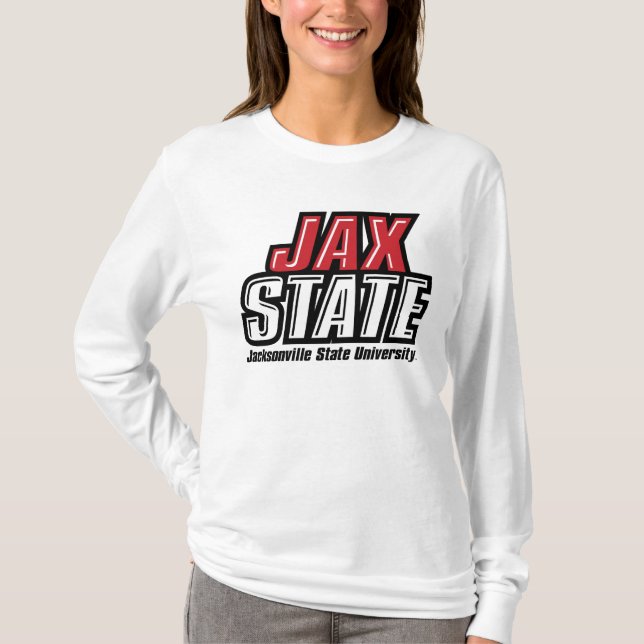 T-shirt Logo d'état de Jacksonville State University JAX S (Devant)