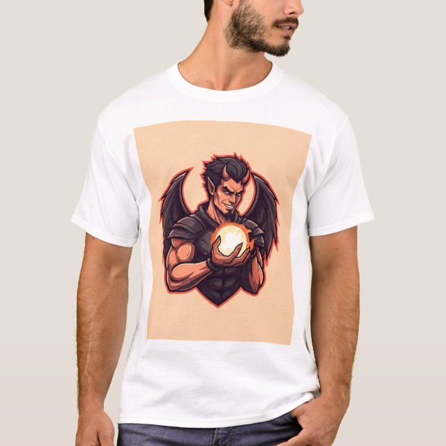 T-shirt Logo Devil Angel Esport (Devant)
