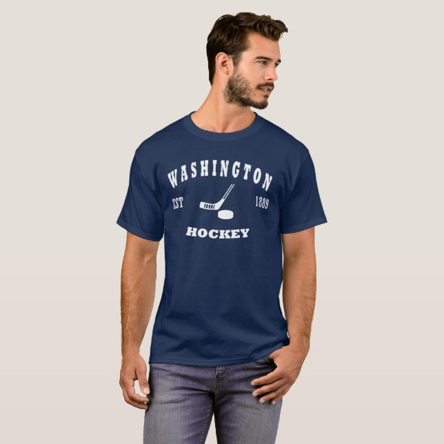 T-shirt Logo d'hockey de Washington rétro (Devant entier)