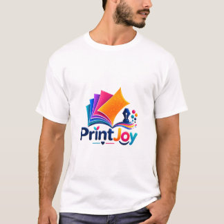 T-shirt Logo d'impression coloré PrintJoy