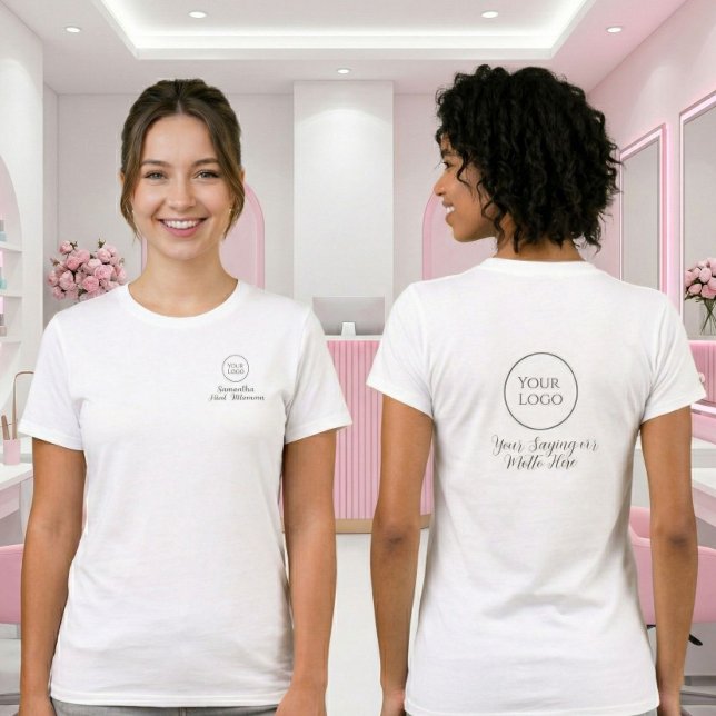 T-shirt Logo disant Nom de l'employé de la technologie des (Créateur téléchargé)