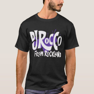 T-shirt Logo DJ Rocco From Rockland Lettre Blanche