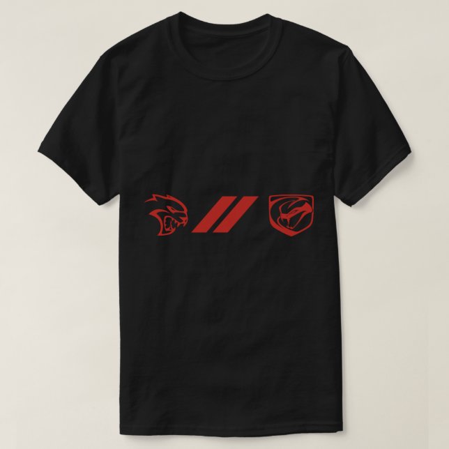 T-shirt Logo Dodge Hellcat Viper à manches longues (Design devant)