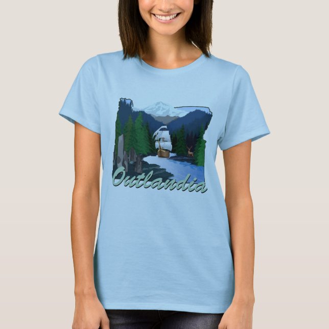 T-shirt Logo d'Outlandia (Devant)