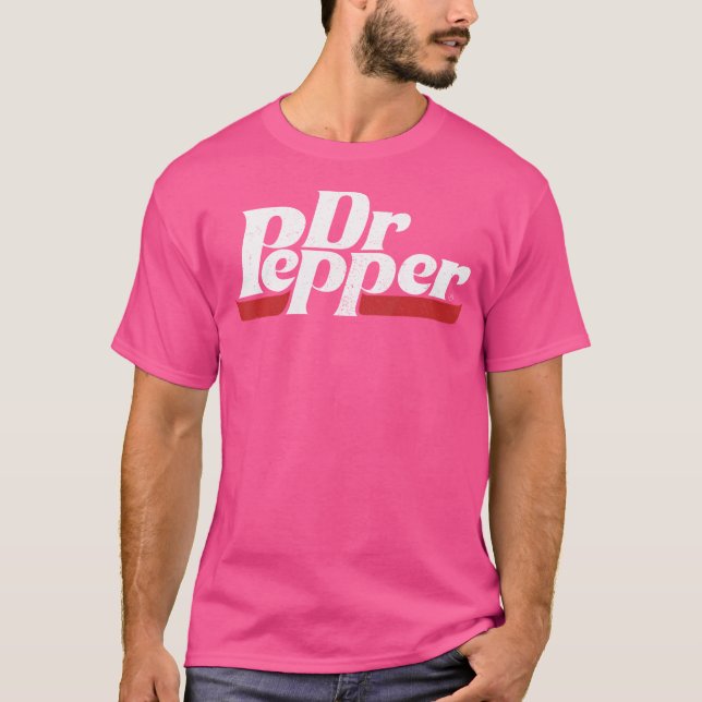 T-shirt Logo Dr. Pepper Classic Distressed (Devant)