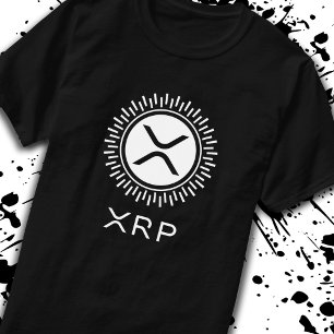 T-shirt Logo du cercle décoratif XRP Cryptomonnaie Crypto